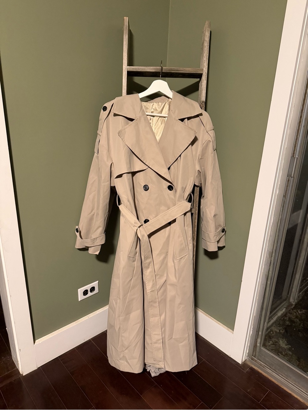 Guess Double Breasted Trench Coat
